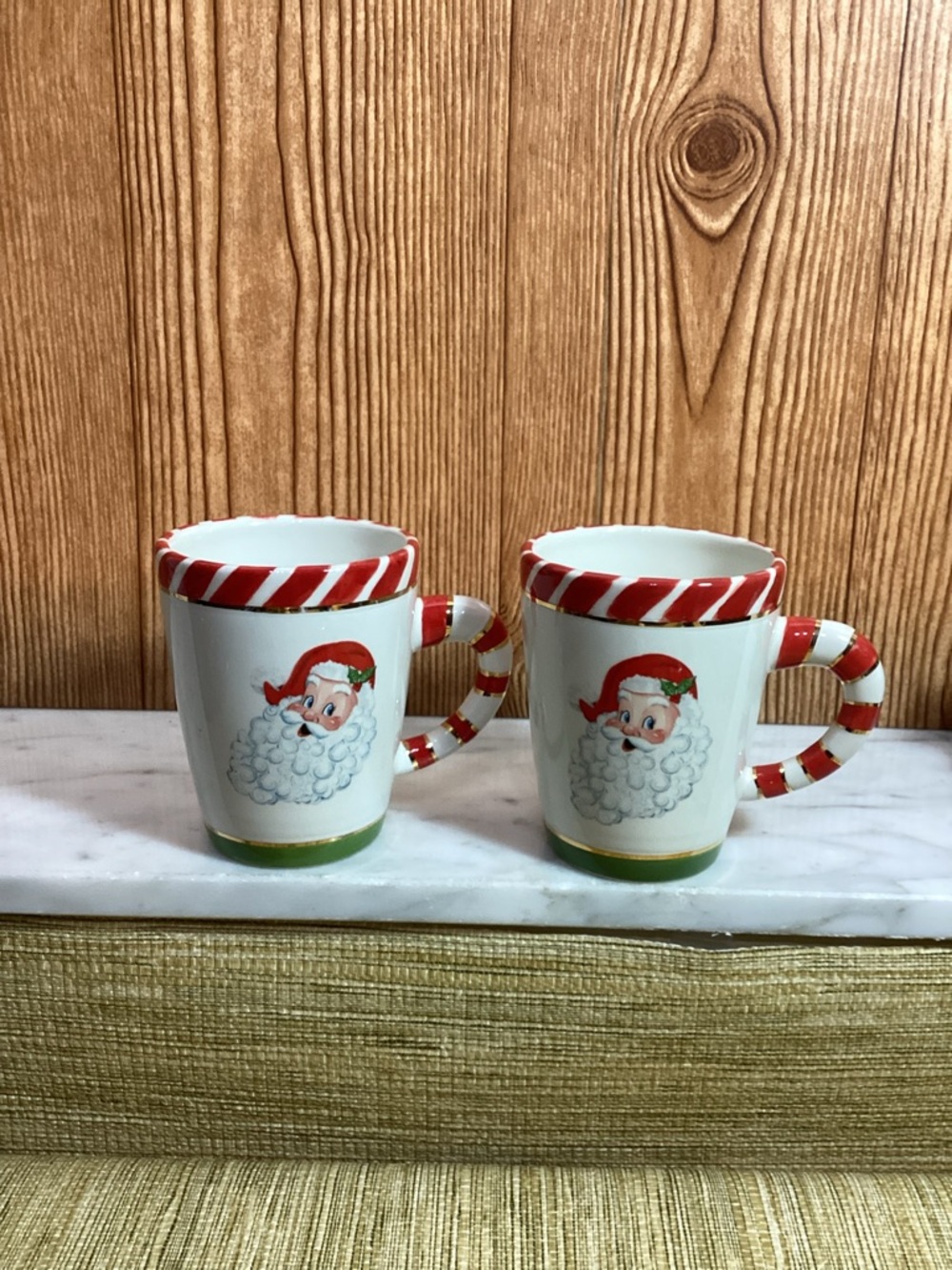 Christopher Radko Letters to Santa Ironstone Mugs